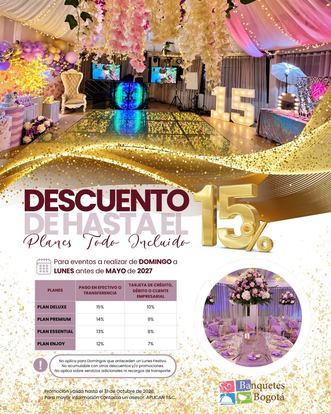 Cotización de matrimonio y bodas